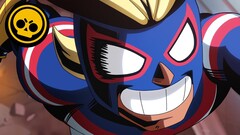 Tout Puissant : El Primo, tel qu'il apparaît dans la bande-annonce animée Brawl Stars x My Hero Academia.