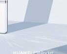 Le P50 Pocket semble avoir un panneau arrière texturé. (Image source : Huawei)