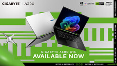 Le Gigabyte Aero X16 offre jusqu'à 14 heures d'autonomie
