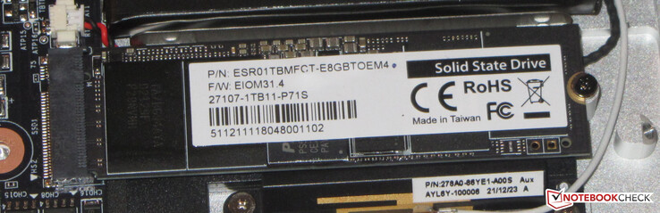 SSD NVMe primaire de 1 To pour le système d'exploitation
