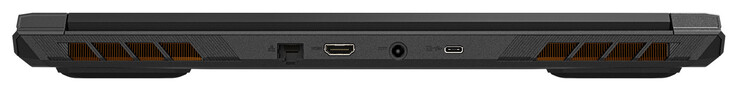 Arrière : Gigabit Ethernet, HDMI 2.1, DC-in, USB 3.2 Gen 2 Type-C avec DisplayPort-out