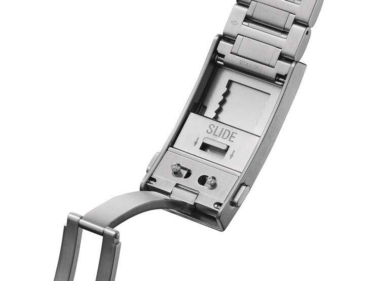 Le fermoir actualisé permet d'ajuster facilement jusqu'à 16 mm par incréments de 2 mm 