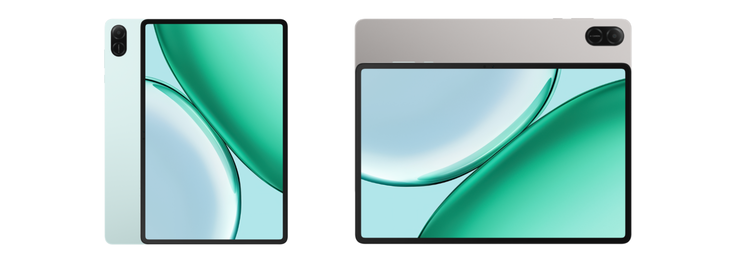 Le Honor Pad X10 en bleu cyan et gris espace.