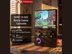 La console de jeux rétro « Lenovo SUNYAO G02 » illustrée