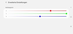 La balance des blancs optimisée de notre Galaxy S10+.