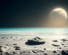 Image montrant un océan et une planète dans l'espace. (Source de l'image : Kyraxys - Pixabay)