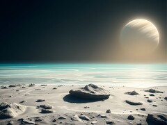 Image montrant un océan et une planète dans l&#039;espace. (Source de l&#039;image : Kyraxys - Pixabay)
