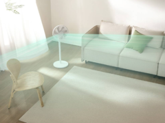 Le nouveau ventilateur de sol intelligent Xiaomi Mijia peut être alimenté par une banque d'énergie. (Source de l'image : Xiaomi)