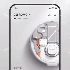 Une image censée montrer l'application DJI Romo a également fait l'objet d'une fuite en ligne. (Source de l'image : via u/HoweTheBolt)
