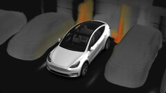 La mise à jour de l&#039;assistance au stationnement apporte des images de cartographie en 3D (image : Tesla)