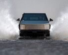 Le Cybertruck à l'essai (image : Tesla)