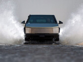Le Cybertruck à l'essai (image : Tesla)