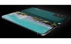 Le Xiaomi Mi 11 devrait utiliser la technologie de la caméra à sous-affichage. (Rendu fait par un ventilateur ; source de l'image : new.qq/Tencent)