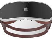 Un rendu de "Apple headset ". (Source : Antonio de Rossa)