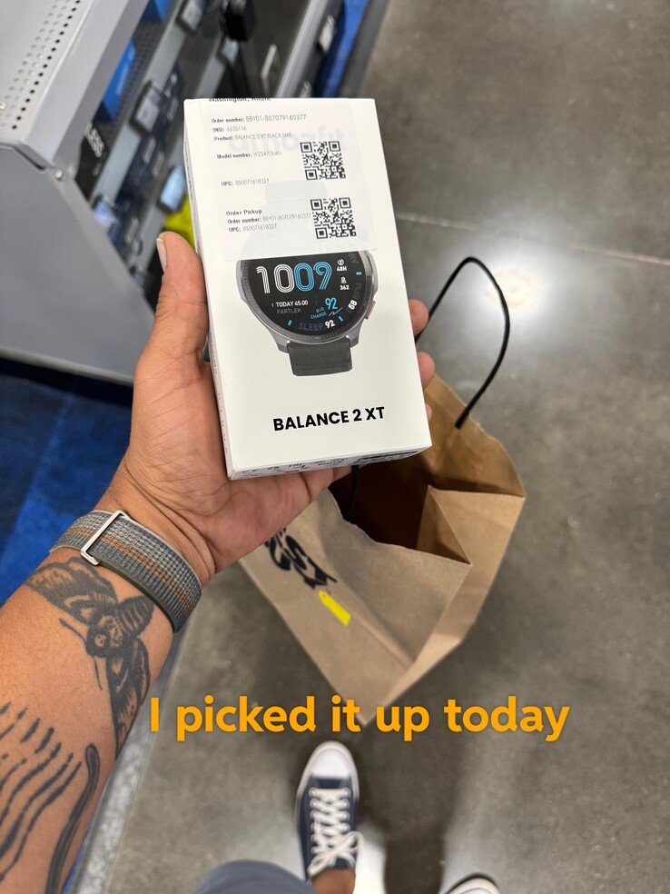 Les commandes de la smartwatch Amazfit Balance 2 XT sont en train d'être honorées par les utilisateurs, comme cela a été confirmé sur Reddit (image de l'utilisateur ci-dessus). (Source de l'image : u/AndrePDX via Reddit)