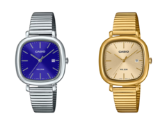 Les nouvelles montres Casio, dont la LTP-B166D-2AV (à gauche) et la LTP-B166G-9AV (à droite), sont sur le point d'être lancées en Europe. (Source de l'image : Casio)