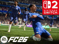 La bannière EA Sports FC 26 Switch 2 est montrée (Image source : Nintendo of America, EA Sports avec modifications)