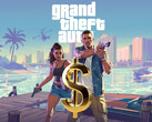 Illustration de GTA 6 avec Jason, Lucia et le signe du dollar (Source : Rockstar Games avec modifications)