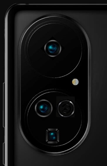 Un rendu antérieur montrant la configuration de la caméra du Huawei Mate 40 (image via @RODENT950)