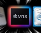 Les estimations pour le Apple M1X le voient dépasser ses rivaux AMD et Intel. (Image source : AMD/Apple/Intel - édité)