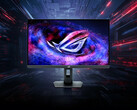 Le ROG Strix Pulsar XG27AQNGV présente des bords fins et un pied plus petit que les précédents moniteurs de jeu Asus équivalents. (Source de l'image : Asus)
