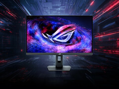 Le ROG Strix Pulsar XG27AQNGV présente des bords fins et un pied plus petit que les précédents moniteurs de jeu Asus équivalents. (Source de l'image : Asus)