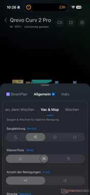 Paramètres de nettoyage