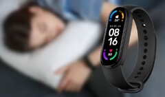 Le Mi Smart Band 6 a reçu une mise à jour du moniteur de qualité de la respiration pendant le sommeil. (Image source : Xiaomi/Gearbest - édité)