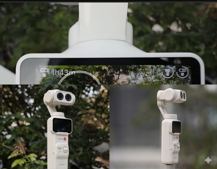 Nous avons demandé à Gemini de recréer le reste du corps de l'Insta360 Luna Ultra en se basant sur les images divulguées.