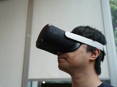 Prototype du casque VR Meta Tiramisu. (Source de l'image : Meta)