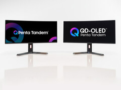 Un exemple de la nouvelle technologie QD-OLED Penta Tandem de Samsung Display.