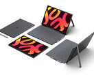 Les nouvelles tablettes Iconia prennent en charge les accessoires amovibles tels que le clavier et le stylet. Sur la photo : une image promotionnelle présentant les tablettes OLED.