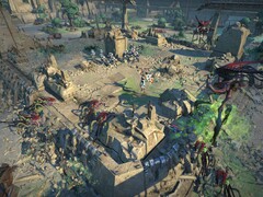 Une image illustrant une bataille dans Age of Wonders: Planetfall.