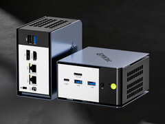 La NucBox K16 est proposée à partir de 679,99 $. Photo : une photo promotionnelle montrant les ports du mini PC. (Source de l'image : GMK)