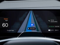 La nouvelle fonction de guidage dans la voie de Google sera dans un premier temps disponible exclusivement sur la Polestar 4 (Source : Polestar)