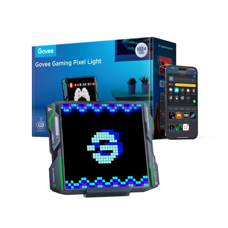 La lampe Govee Gaming Pixel Light. (Source de l'image : Govee)