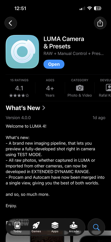 (Source de l'image : Apple app store)