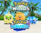 Affichage de la bannière présentant les Pokémon de départ de « Pokémon : Vents et Vagues »