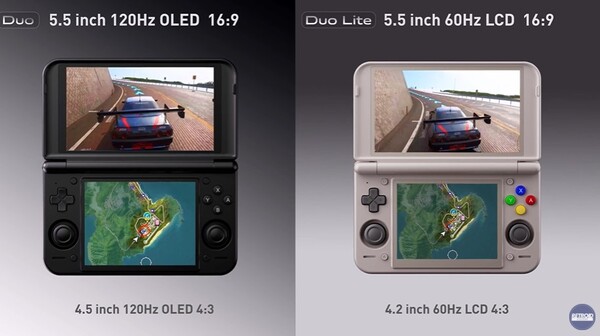 Le Retroid Pocket Duo sera équipé d'écrans OLED à 120 Hz, tandis que le Pocket Duo Lite disposera d'écrans LCD à 60 Hz.