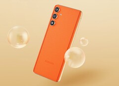 Le Samsung Galaxy F55 5G est doté d&#039;un dos en cuir qui attire l&#039;attention. (Image : Samsung)