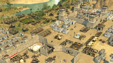 Une image représentant une ville dans Stronghold Crusader 2.