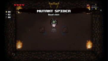 Sur la photo : une capture d'écran du jeu « The Binding of Isaac : Rebirth ».