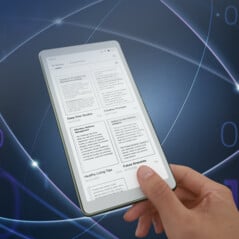 Les lecteurs peuvent capturer des extraits de livres électroniques et les stocker dans une base de connaissances personnelle. (Source de l'image : Viwoods)