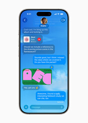 thèmes iMessage (source de l'image : Apple)