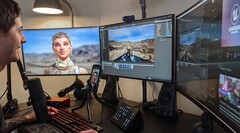 Un iPhone capture les expressions faciales en temps réel, ce qui permet d'animer des personnages numériques dans Unreal Engine à l'aide de Live Link Face et de MetaHuman Animator (Source d'image : Epic Games via le blog Unreal Engine)