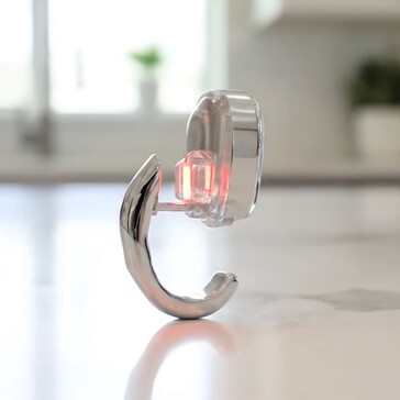 Ces capteurs peuvent être cachés derrière l'oreille de l'utilisateur (Source de l'image : Lumia Health)