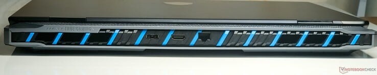 Arrière : Entrée DC, sortie HDMI 2.1, RJ-45 2.5 GbE LAN