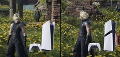 La PlayStation 5 Pro de Sony a démontré de sérieuses améliorations par rapport à la PlayStation 5 de base dans FF7 Rebirth. (Source de l&#039;image : Sony, DF avec modifications)