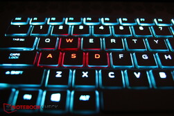 RVB par touche, comme le rouge pour WASD, par exemple