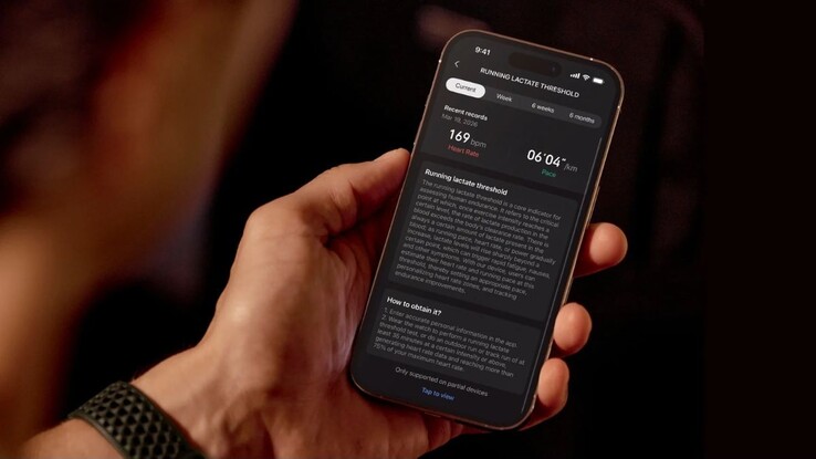 La fonction de mesure du seuil de lactate Amazfit